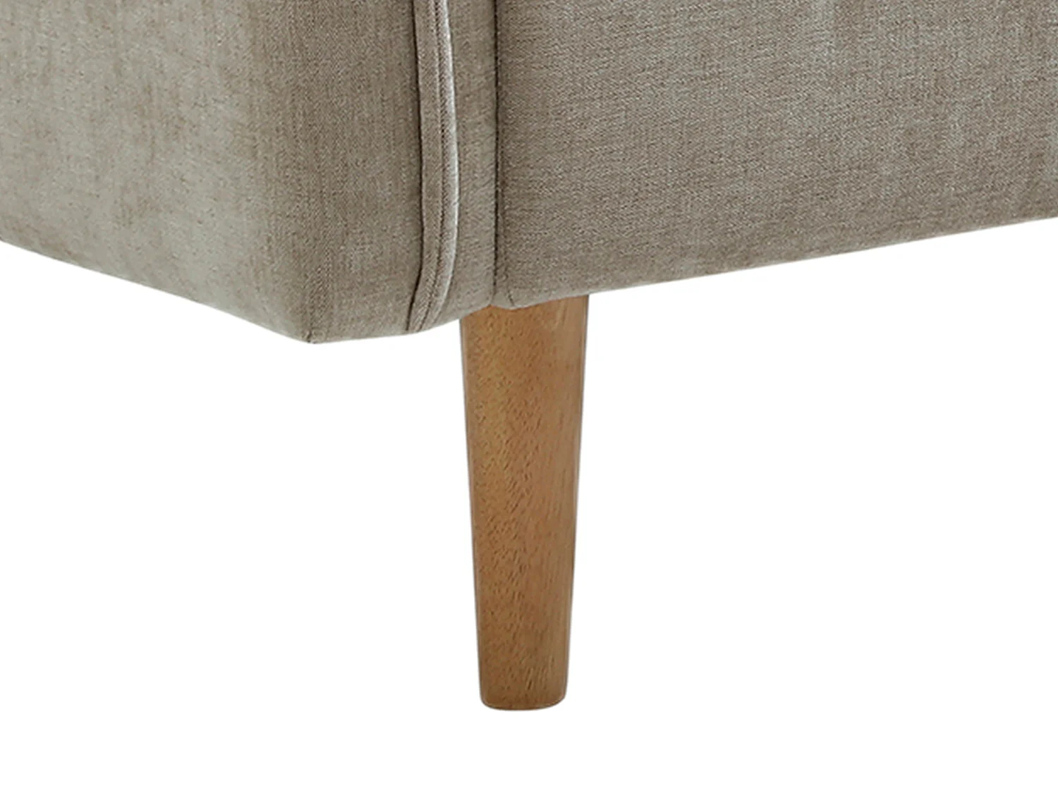 Canapé 3 places convertible clic-clac en tissu beige SONIATA