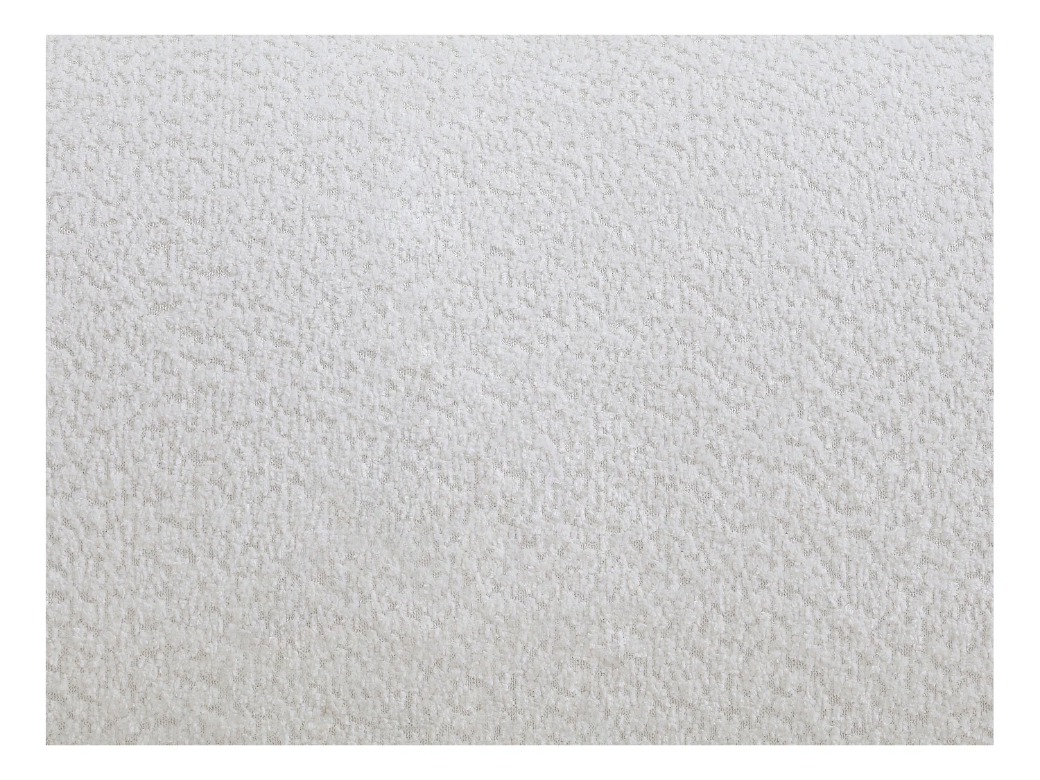 Canapé 3 places en tissu bouclette blanc SORIELI