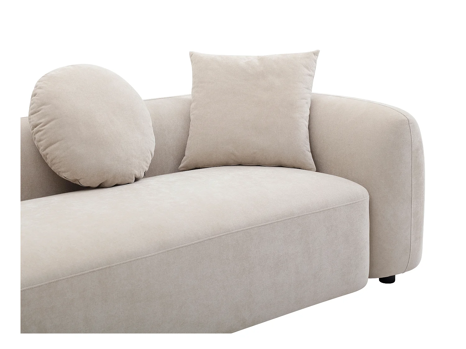 3-seters sofaen i beige stoff OXILA