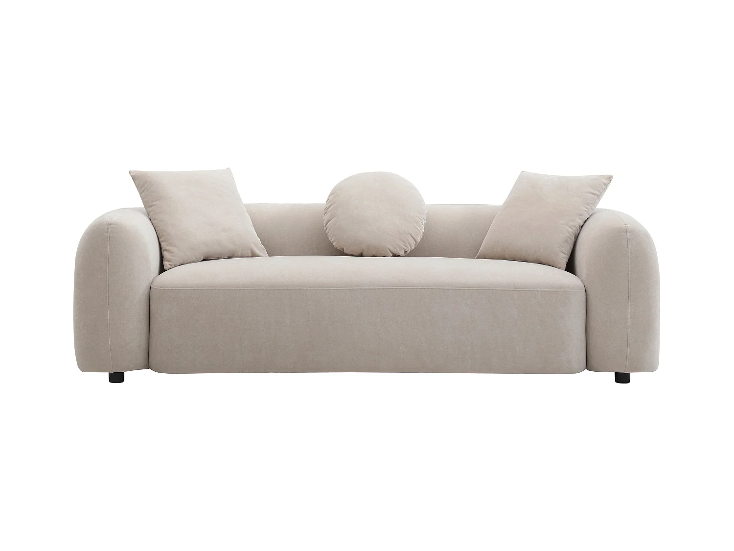 3-seters sofaen i beige stoff OXILA