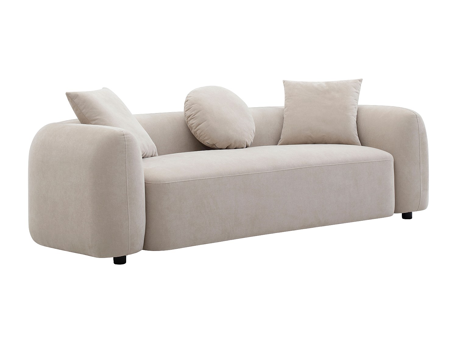 3-Sitzer Sofa - Stoff - Beige - OXILA günstig online kaufen
