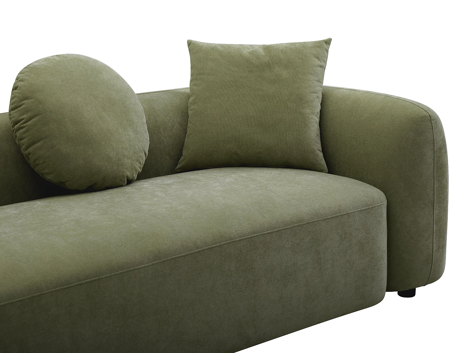 Canapé 3 places en tissu vert OXILA