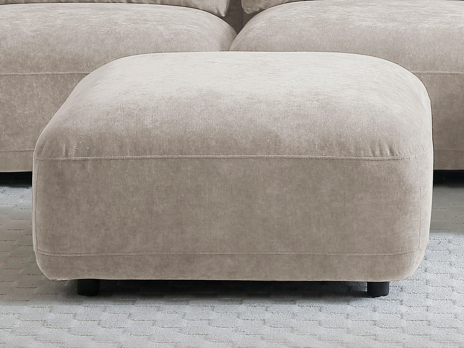 Beige stoffpuff TINDRALO