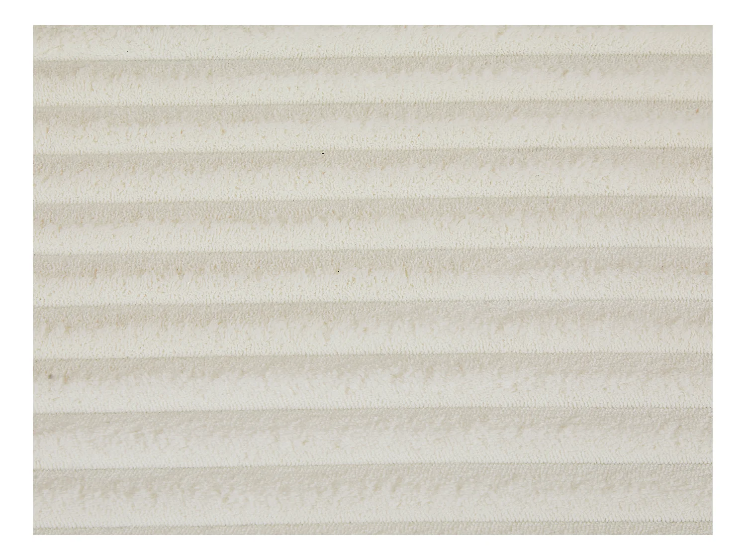 Méridienne en velours côtelé grosses côtes beige DONILIA