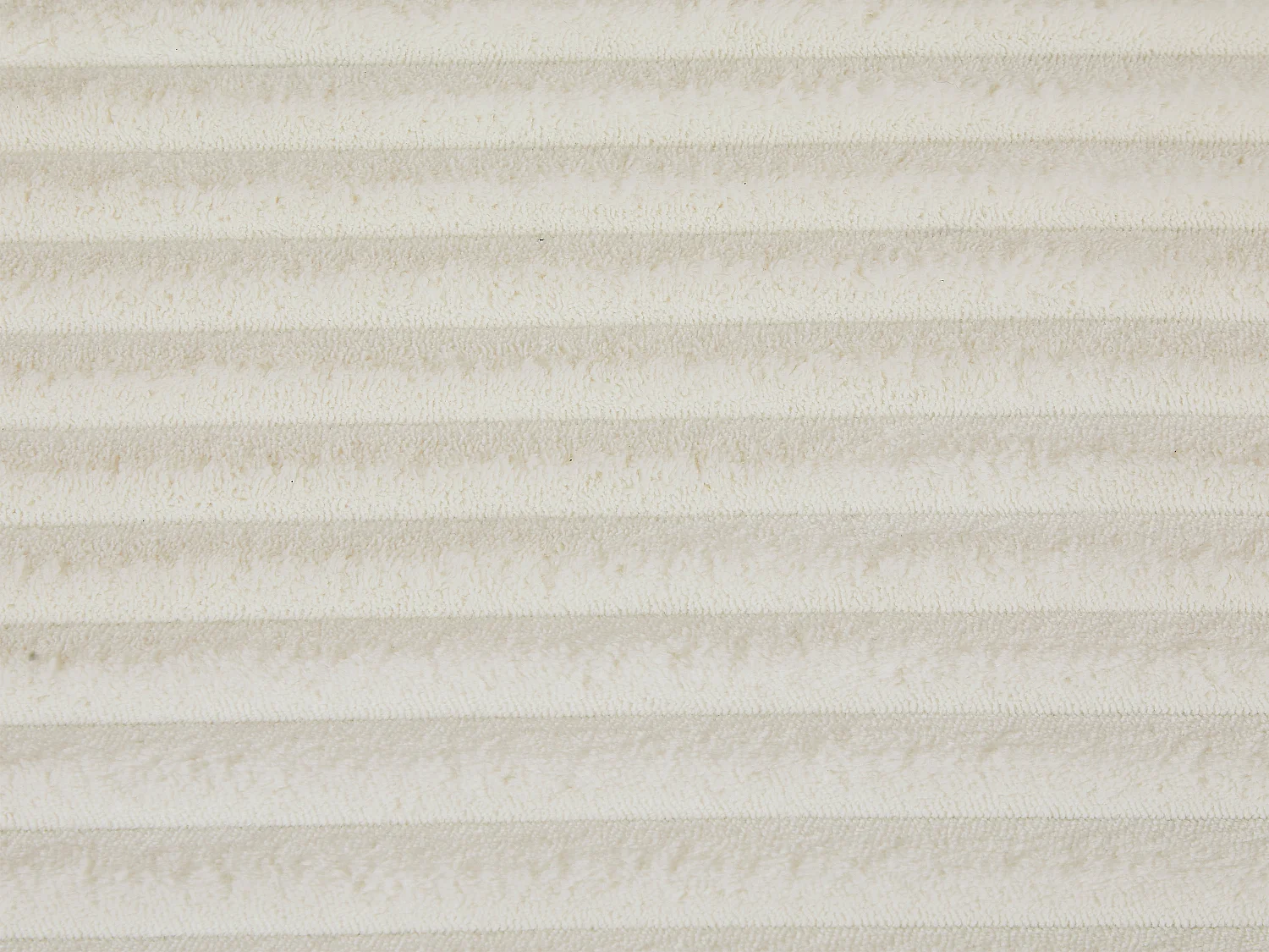 Méridienne en velours côtelé grosses côtes beige DONILIA