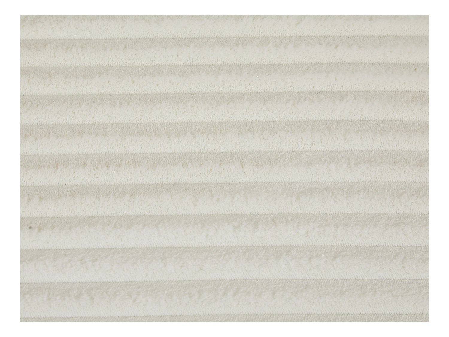 Sofa 3-Sitzer tiefe Polsterung - Cord grobe Rippen Beige - DONILIA