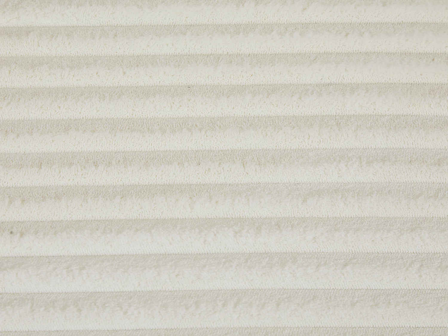 Canapé 3 places confort assise profonde en velours côtelé grosses côtes beige DONILIA