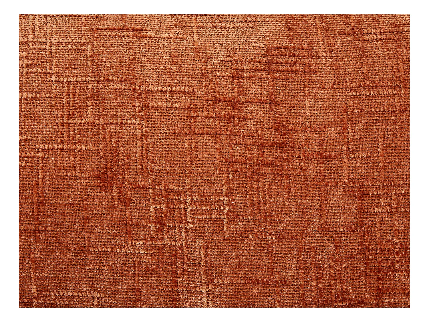 Venstrevendt hjørnesofa i terrakotta strukturert stoff BENOLA