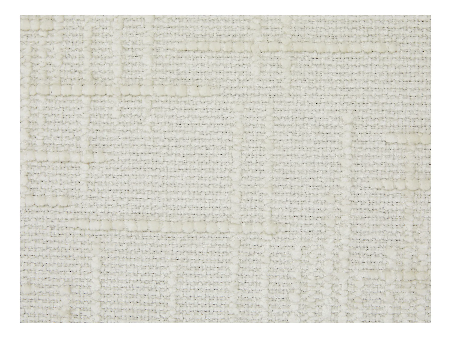 Canapé d'angle droit en tissu texturé beige RULAMA