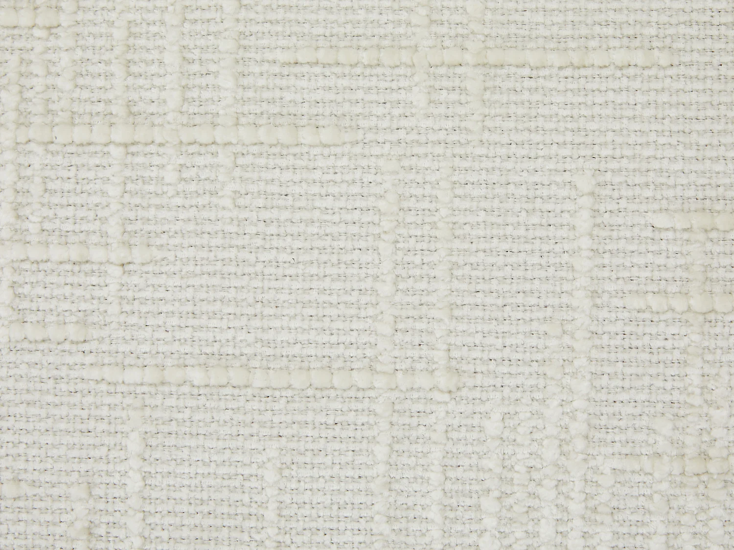 Canapé d'angle gauche en tissu texturé beige RULAMA