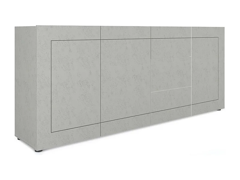 Buffet 3 portes/3 tiroirs 200x40x83,5 cm Elios cachemire