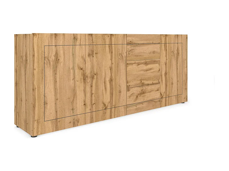 Madia 3 ante/3 cassetti 200x40x83,5 cm Elios quercia natura