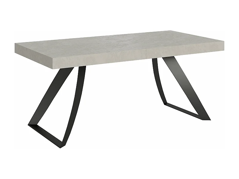 Table extensible 90x160/264 cm Proxy Cachemire cadre Anthracite