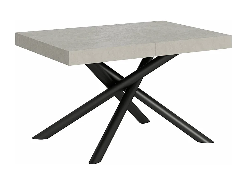 Mesa de jantar extensível 90x140/400 cm Famas Cachemira quadro Antracite