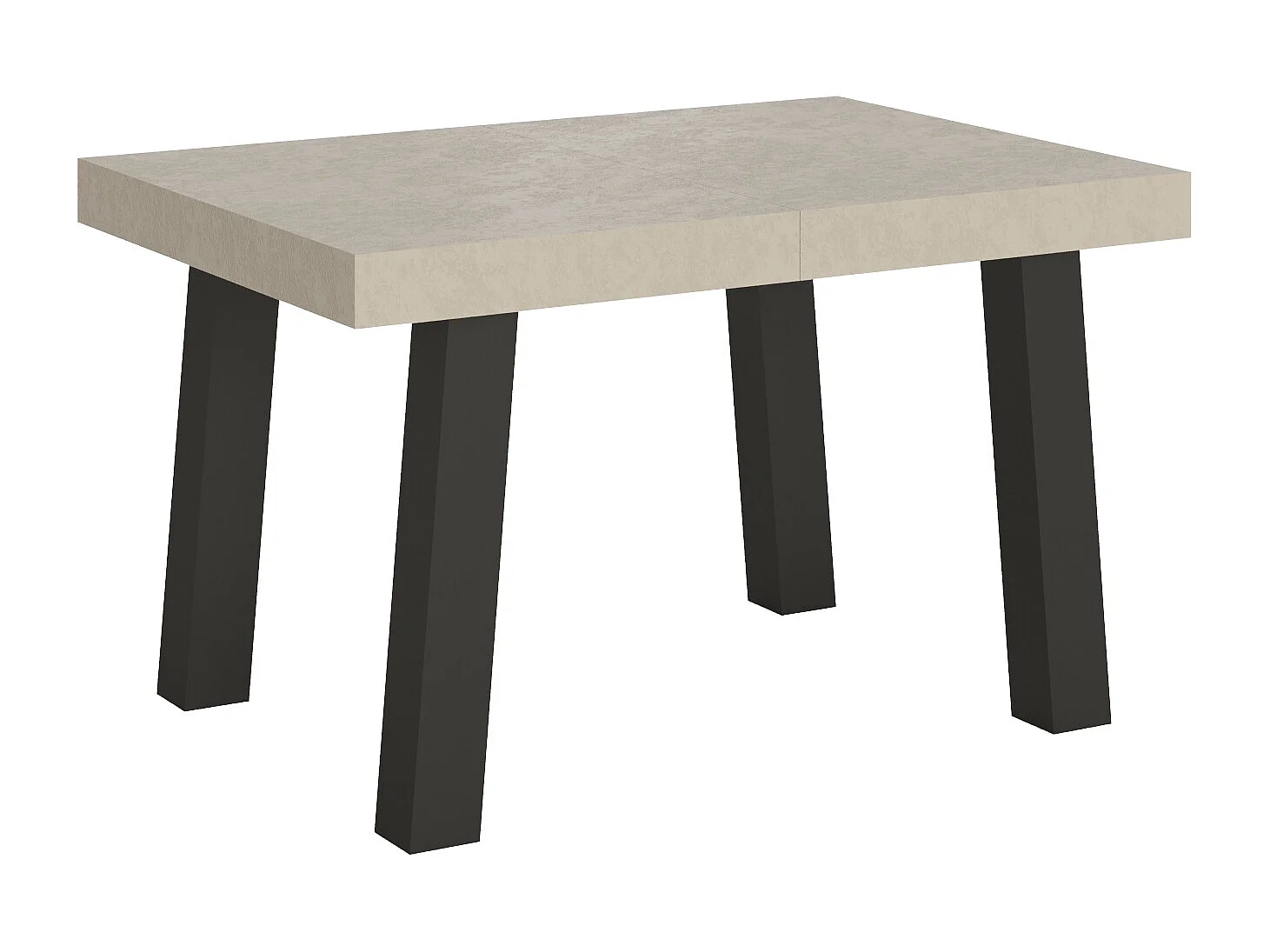 Table extensible 90x140/244 cm Bridge Cachemire cadre Anthracite