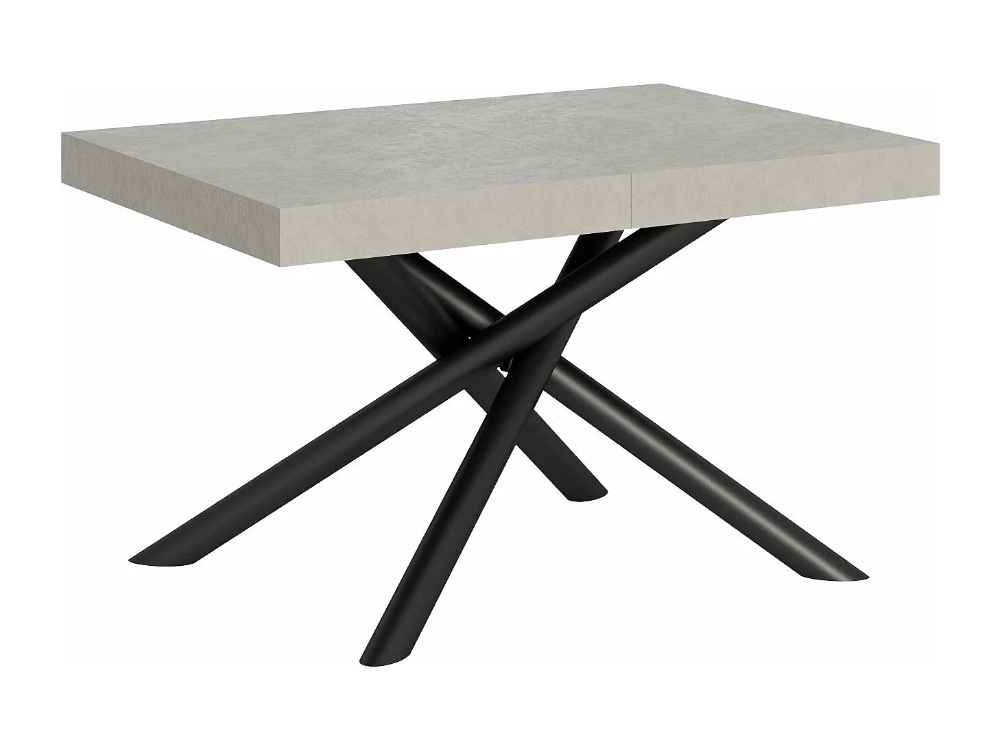 Table extensible 90x120/224 cm Famas Cachemire cadre Anthracite