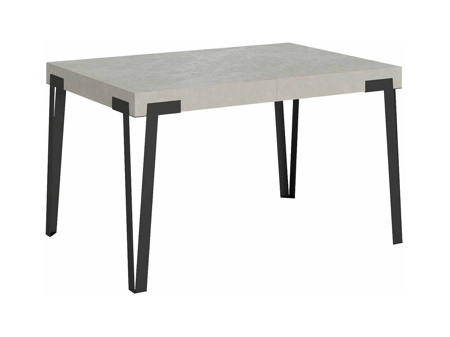 Table extensible 90x140/244 cm Rio Cachemire cadre Anthracite