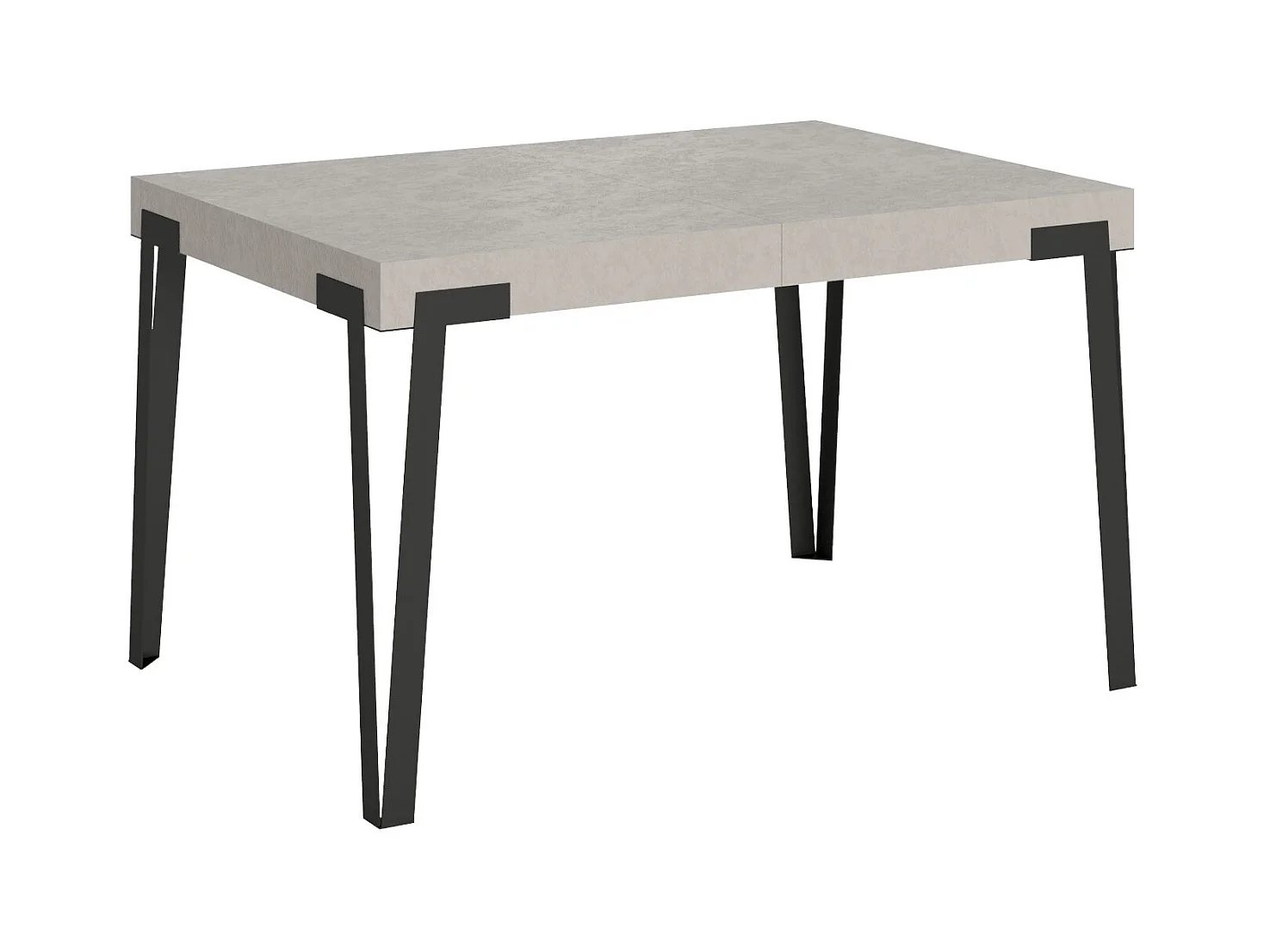 Table extensible 90x140/244 cm Rio Cachemire cadre Anthracite