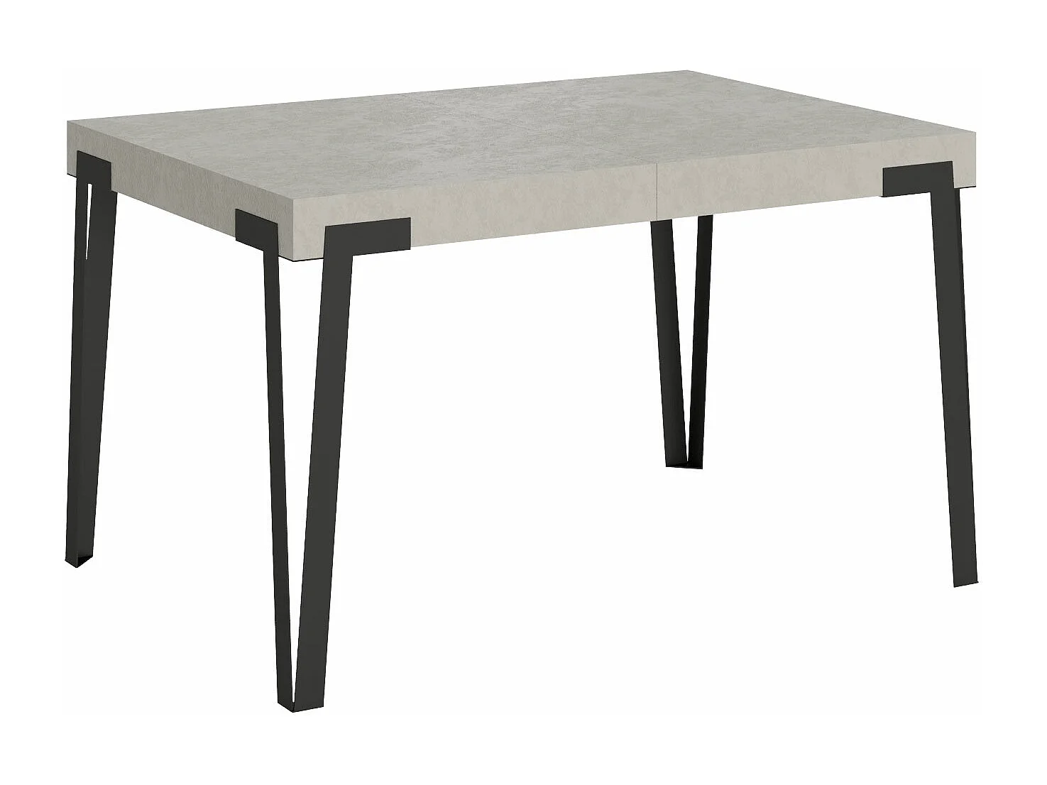 Table extensible 90x140/244 cm Rio Cachemire cadre Anthracite
