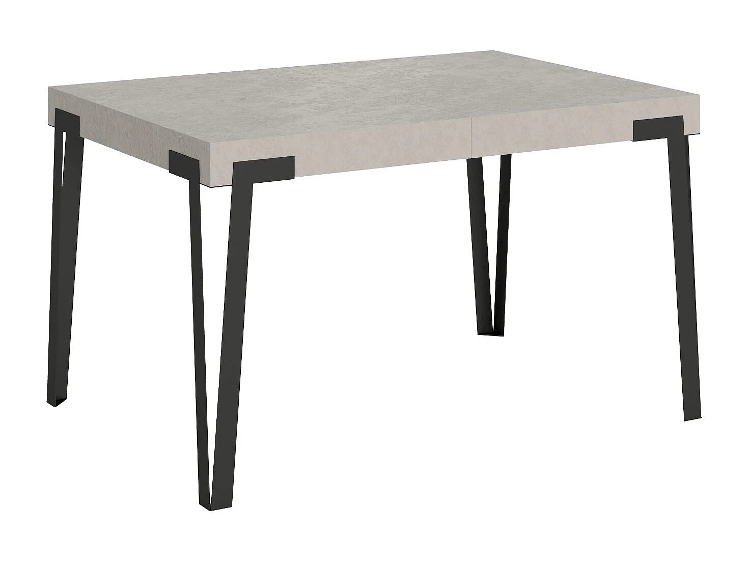 Table extensible 90x140/244 cm Rio Cachemire cadre Anthracite