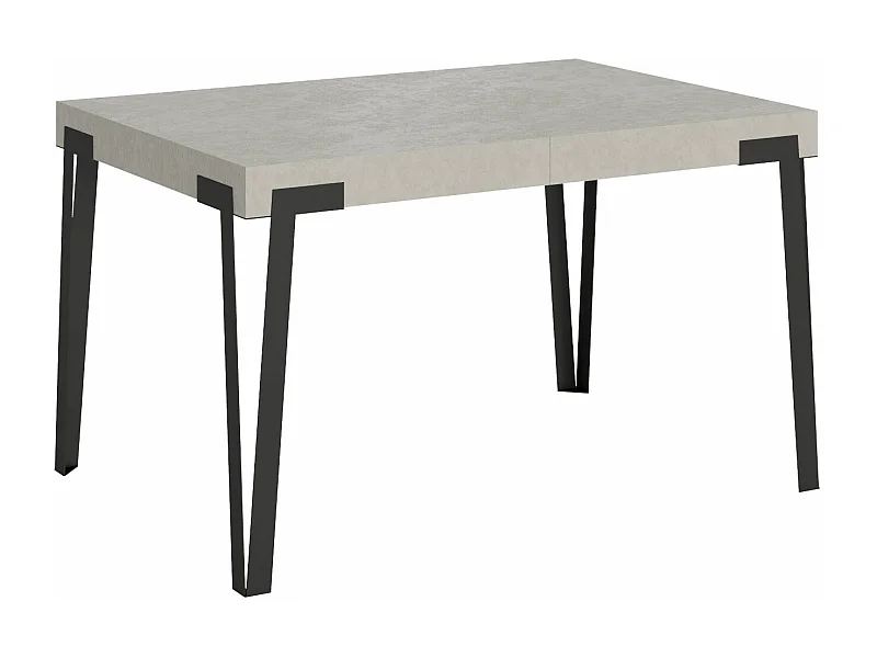 Mesa de jantar extensível 90x140/244 cm Rio Cachemira quadro Antracite