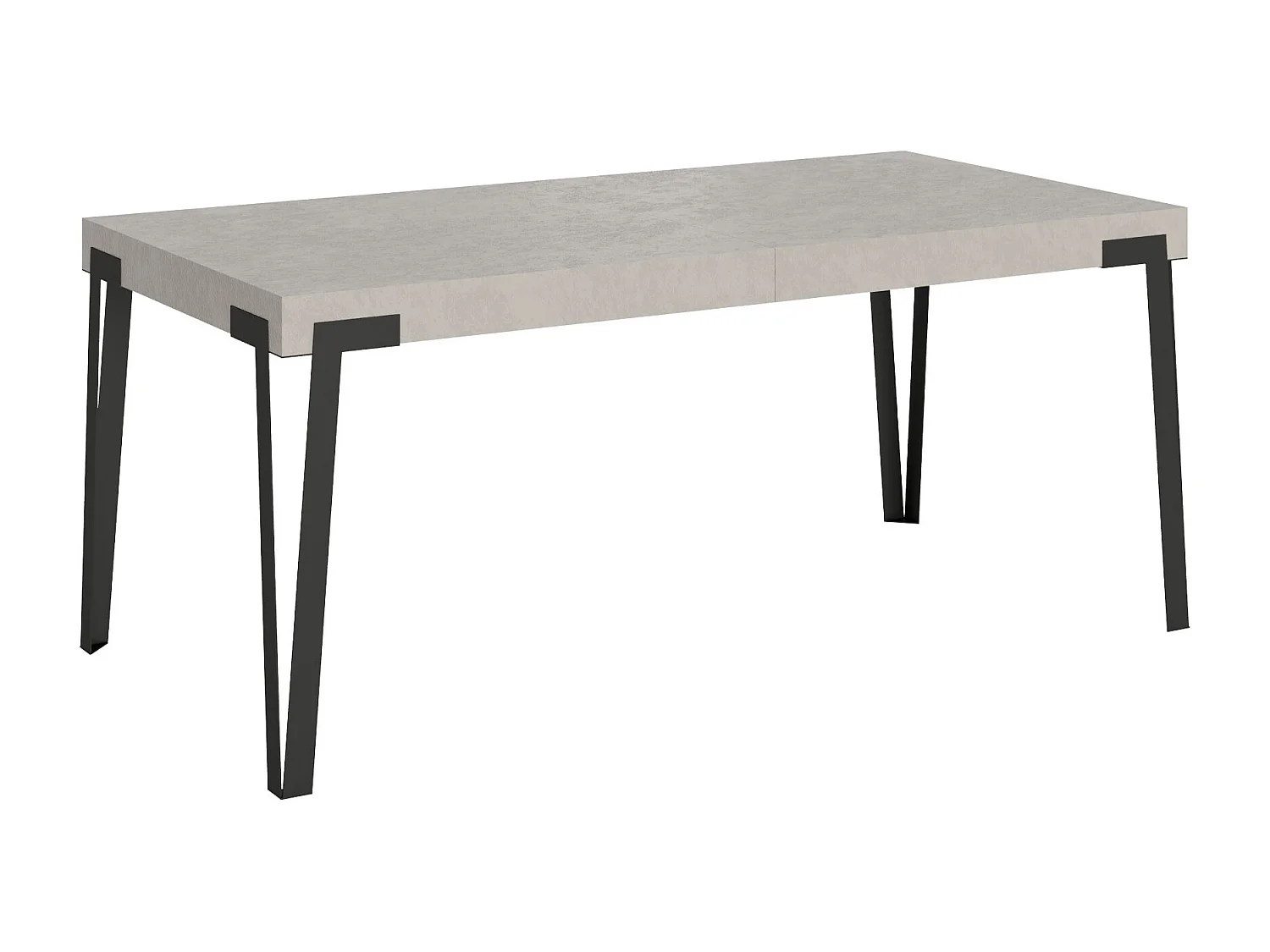 Table extensible 90x160/264 cm Rio Cachemire cadre Anthracite