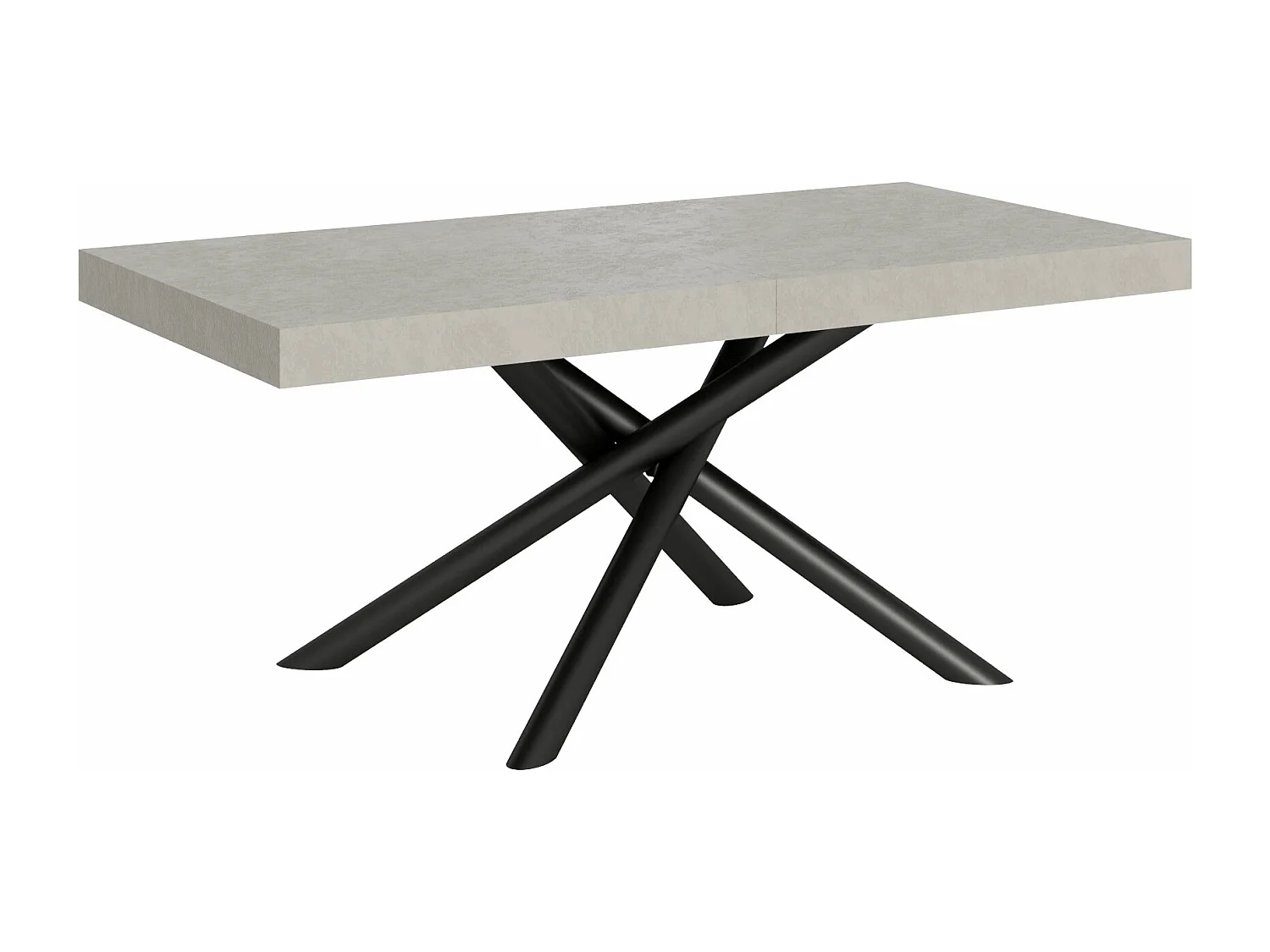 Table extensible 90x180/284 cm Famas Cachemire cadre Anthracite