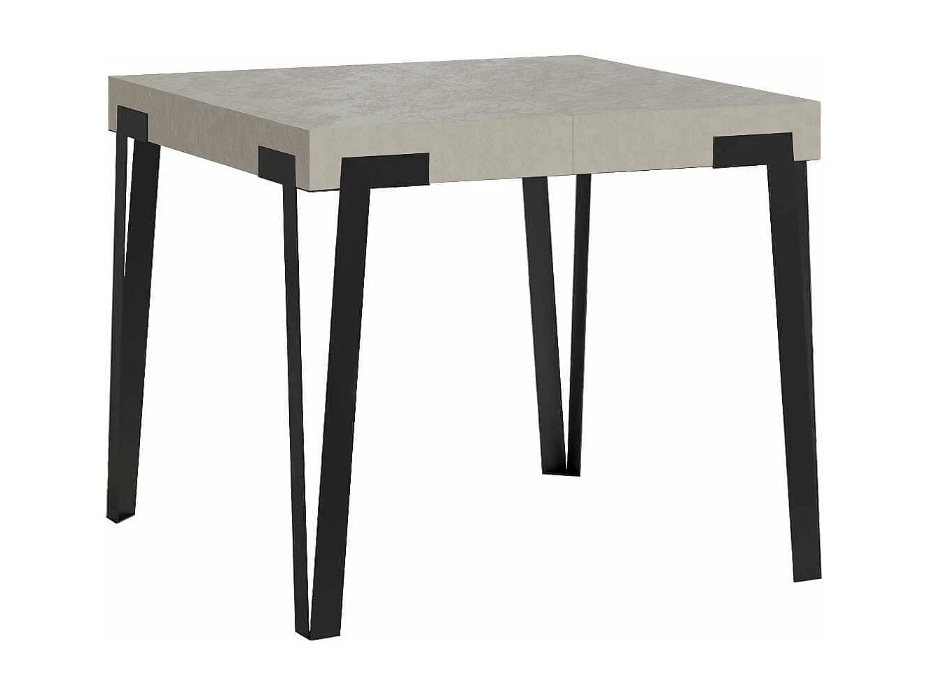 Mesa de jantar extensível 90x90/246 cm Rio Cachemira quadro Antracite