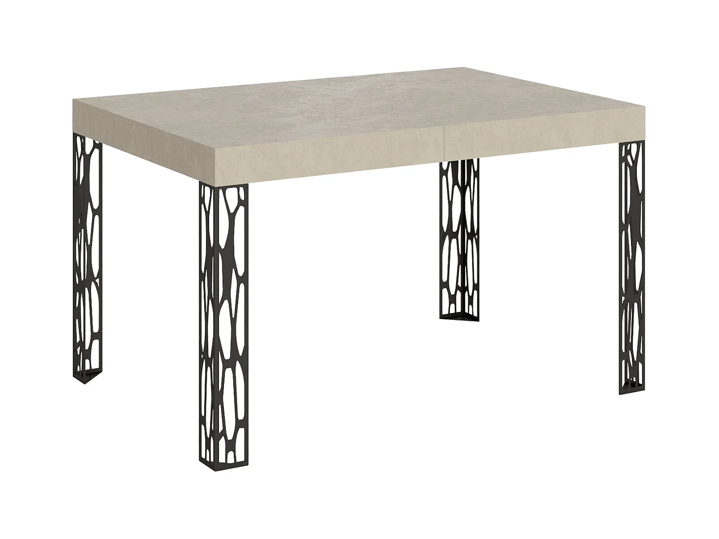 Table extensible 90x140/244 cm Ghibli Cachemire cadre Anthracite