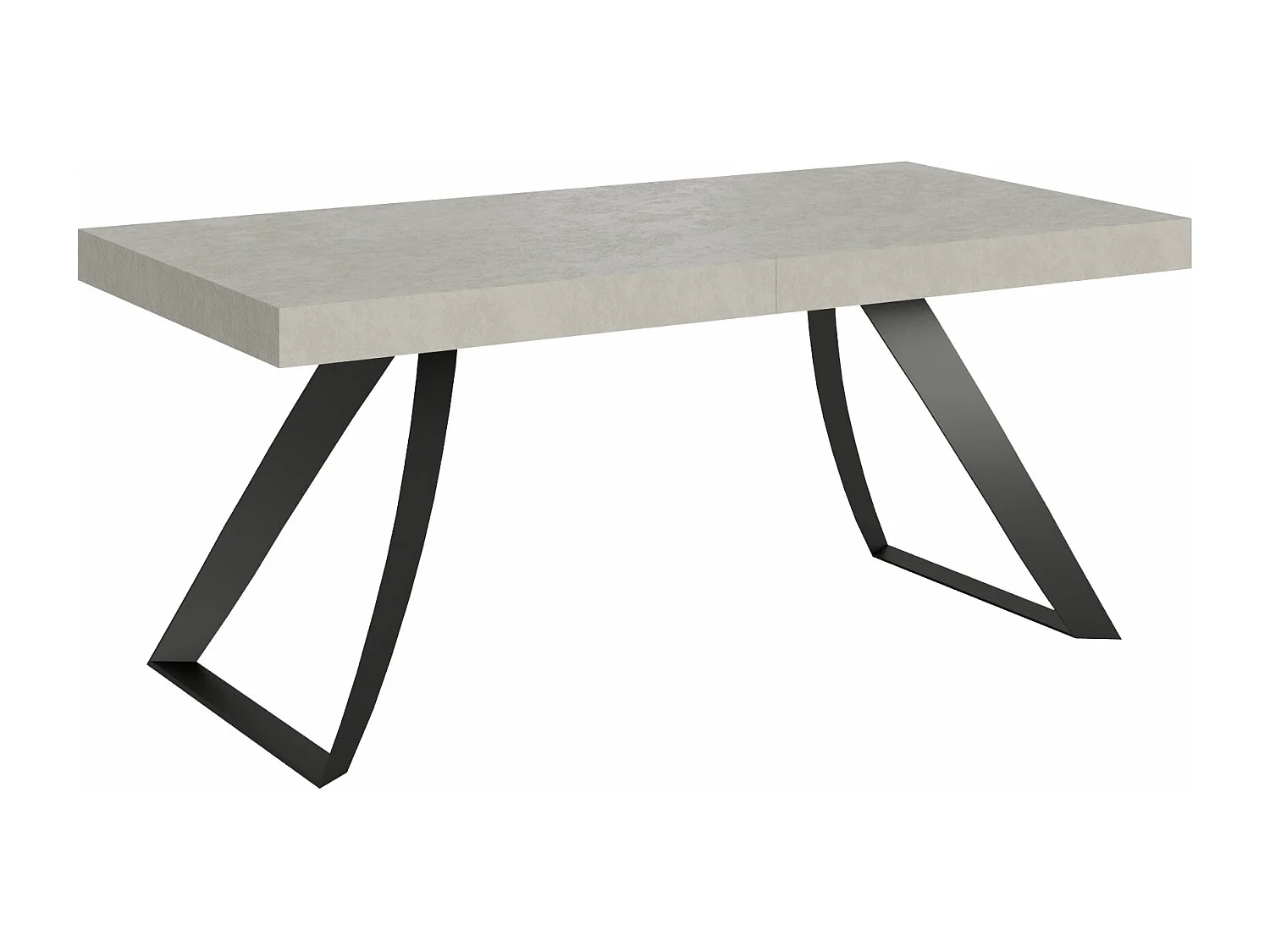 Uitschuifbare tafel 90x180/284 cm Proxy kasjmier frame antraciet