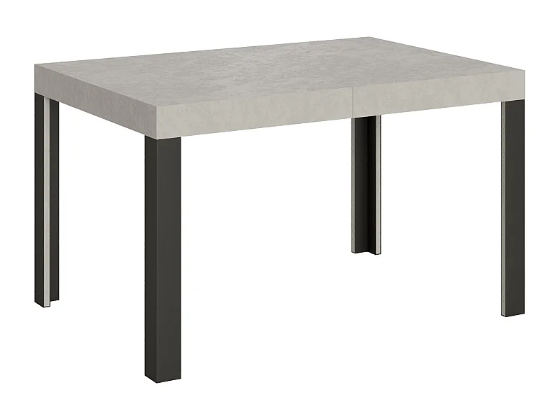 Uitschuifbare tafel 90x120/224 cm Linea kasjmier frame antraciet