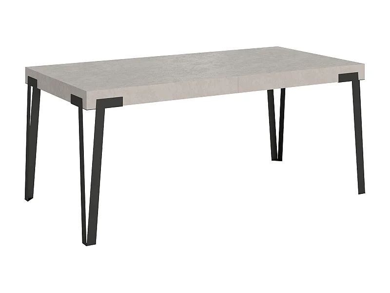 Mesa extensible 90x180/284 cm Rio Cachemira estructura Antracita