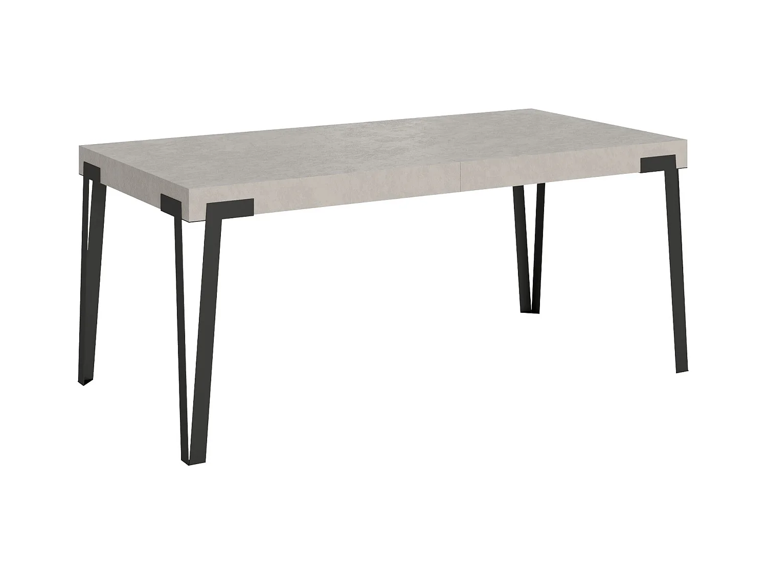 Table extensible 90x180/284 cm Rio Cachemire cadre Anthracite