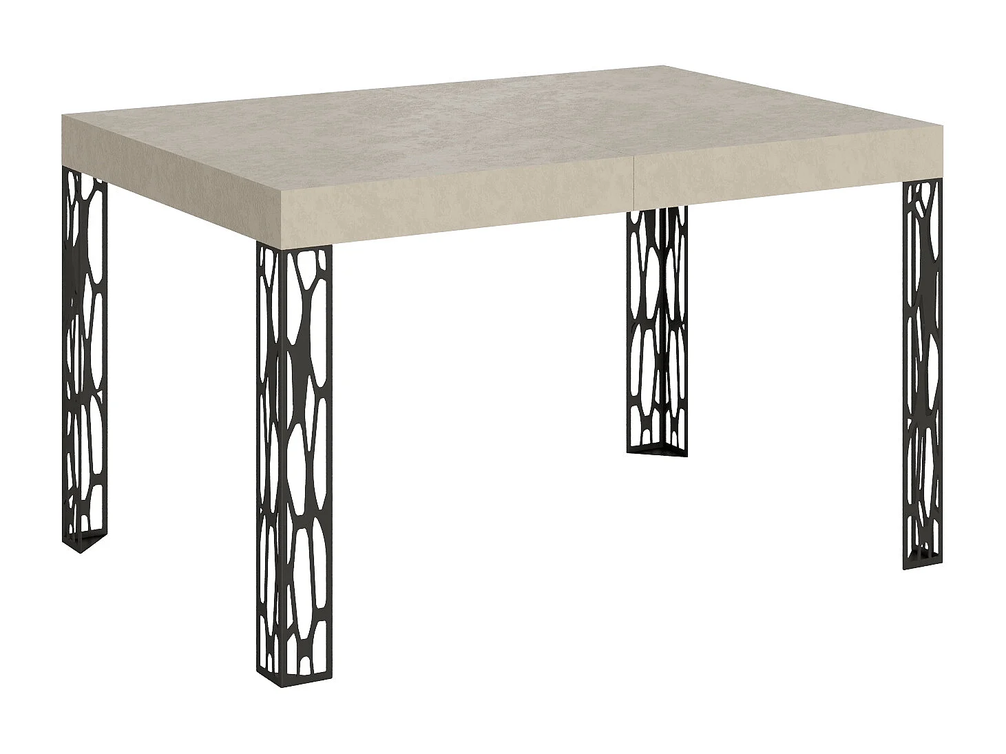 Table extensible 80x140/224 cm Ghibli Cachemire cadre Anthracite