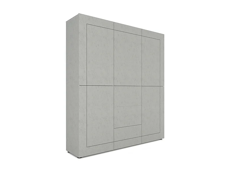 Buffet haut 5 portes/3 tiroirs 150x35x165 cm Elios cachemire