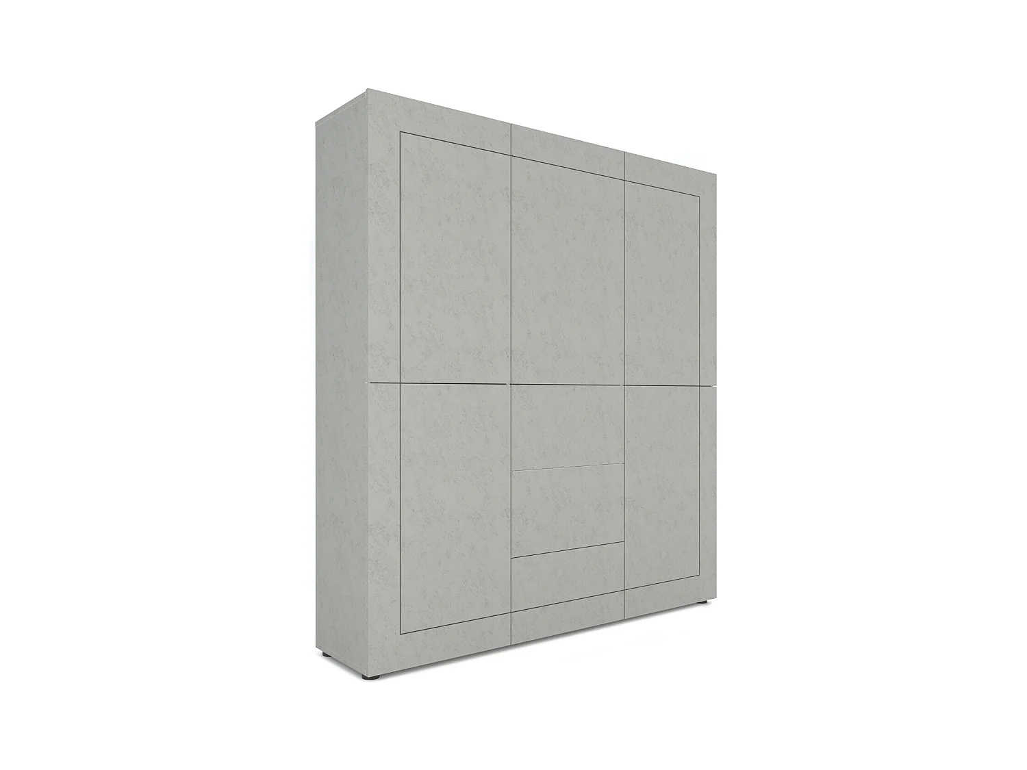 Buffet haut 5 portes/3 tiroirs 150x35x165 cm Elios cachemire