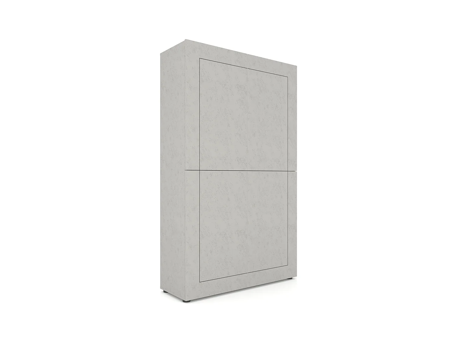 Buffet haut 4 portes 100x35x165 cm Elios cachemire