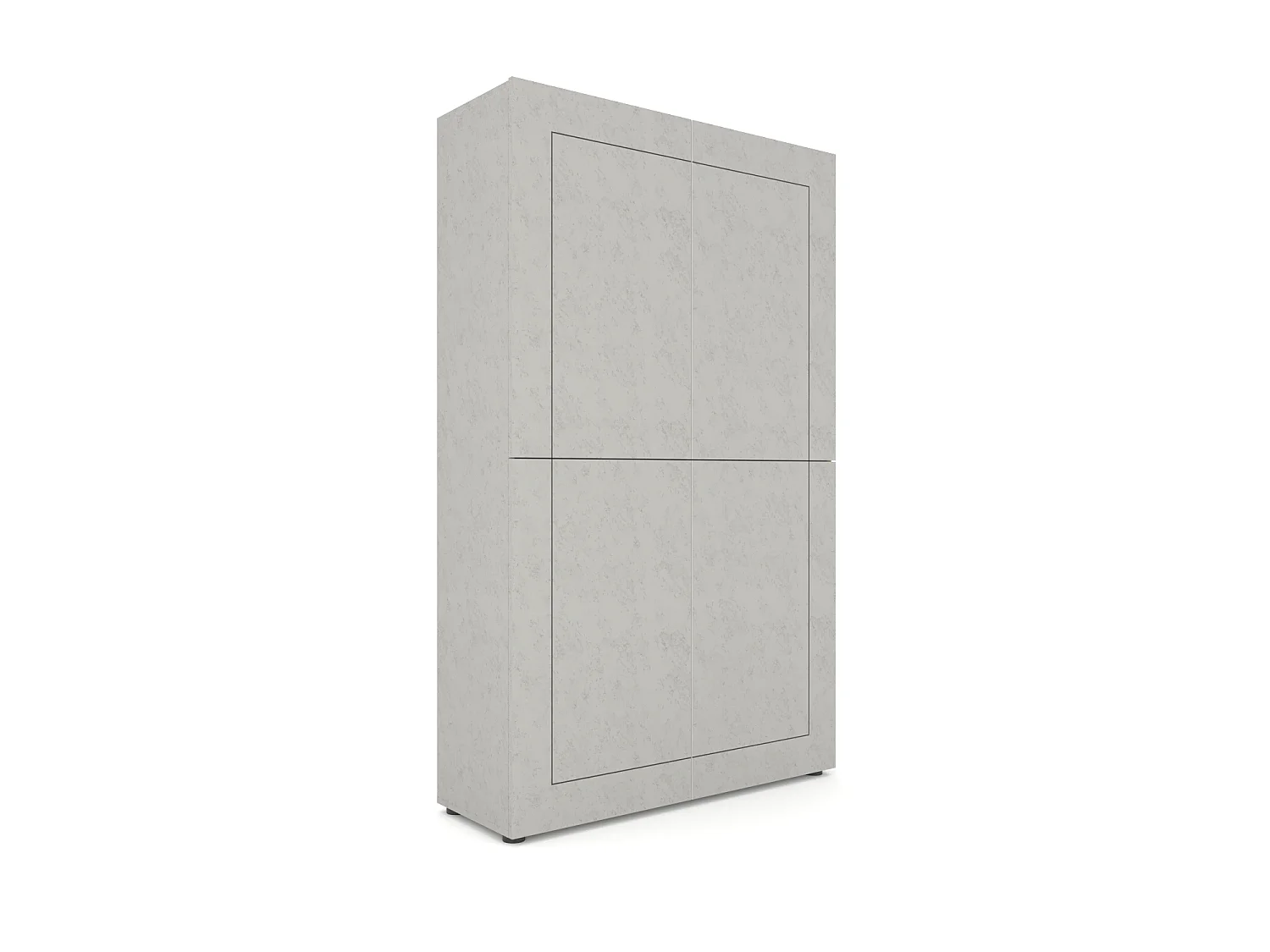 Buffet haut 4 portes 100x35x165 cm Elios cachemire