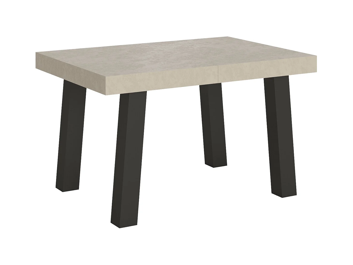 Table extensible 90x120/224 cm Bridge Cachemire cadre Anthracite