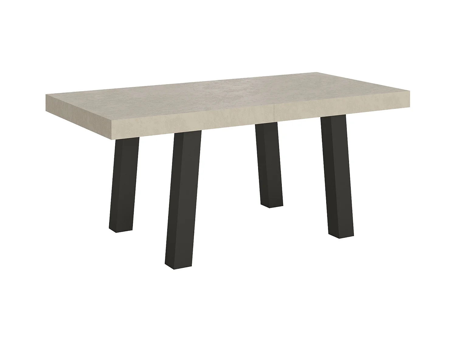 Table extensible 90x180/284 cm Bridge Cachemire cadre Anthracite