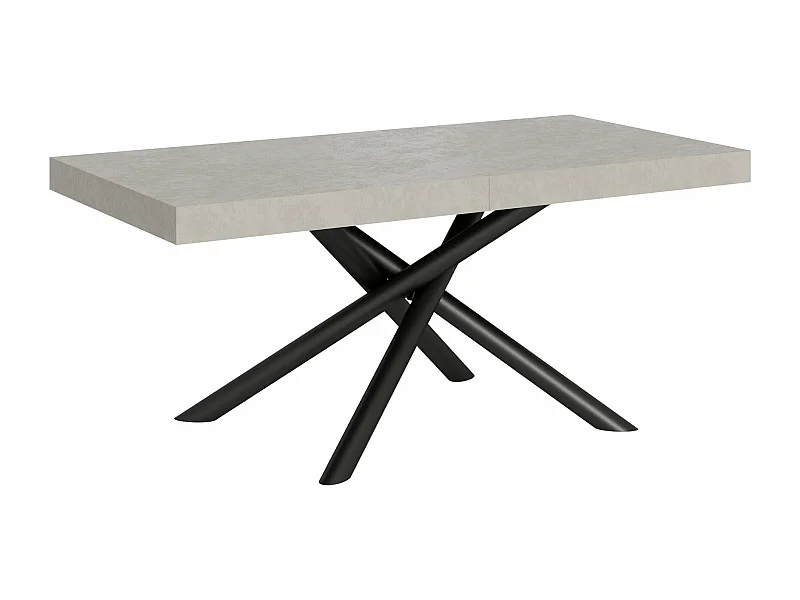 Table extensible 90x180/440 cm Famas Cachemire cadre Anthracite