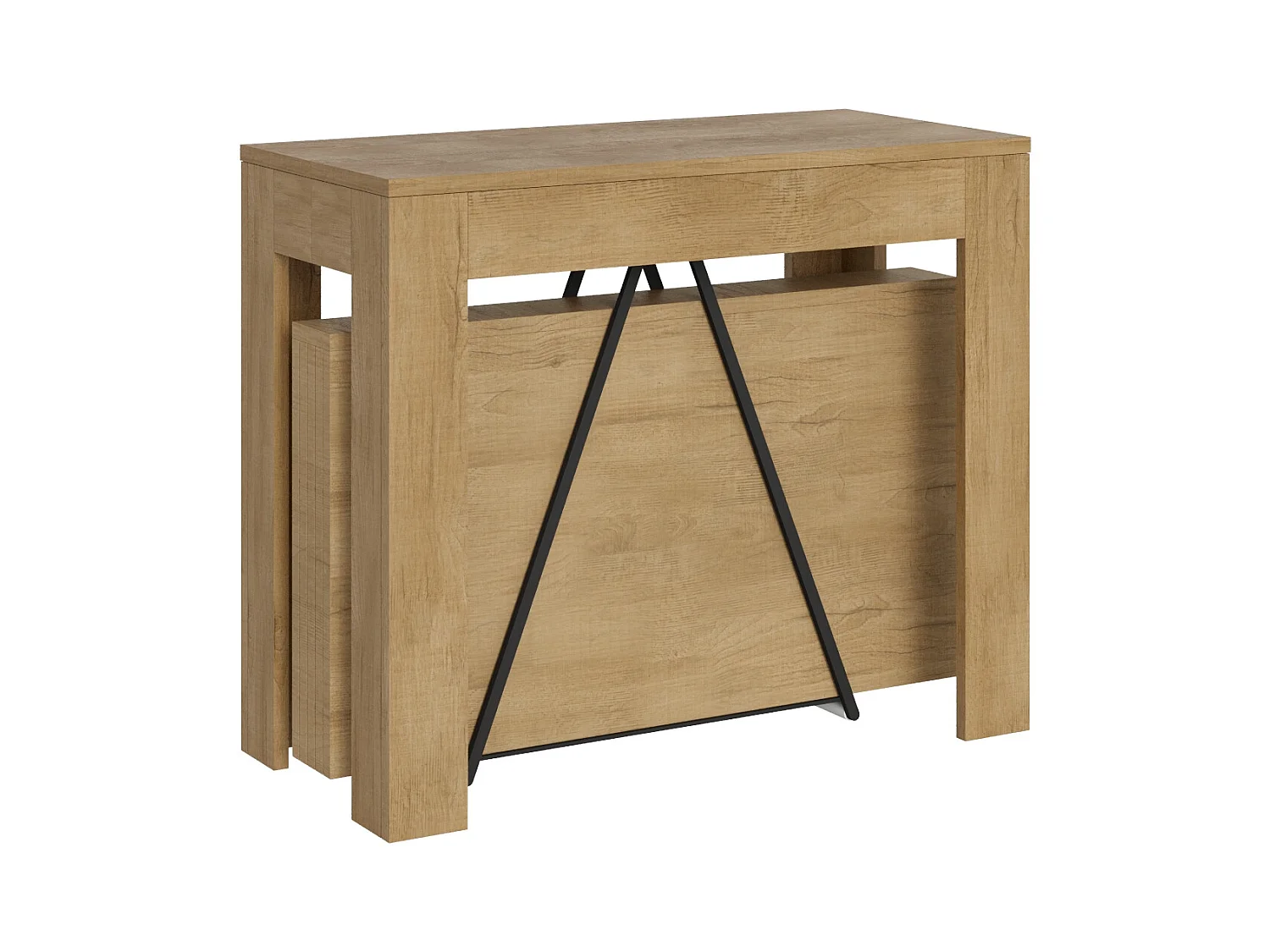 Console extensible 90x42/198 cm Scicca Small Chêne Nature