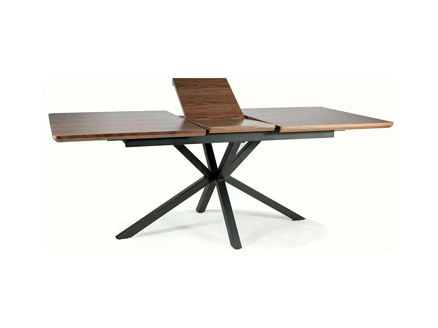 Table à manger extensible 160-200 cm aspect noyer Tommy