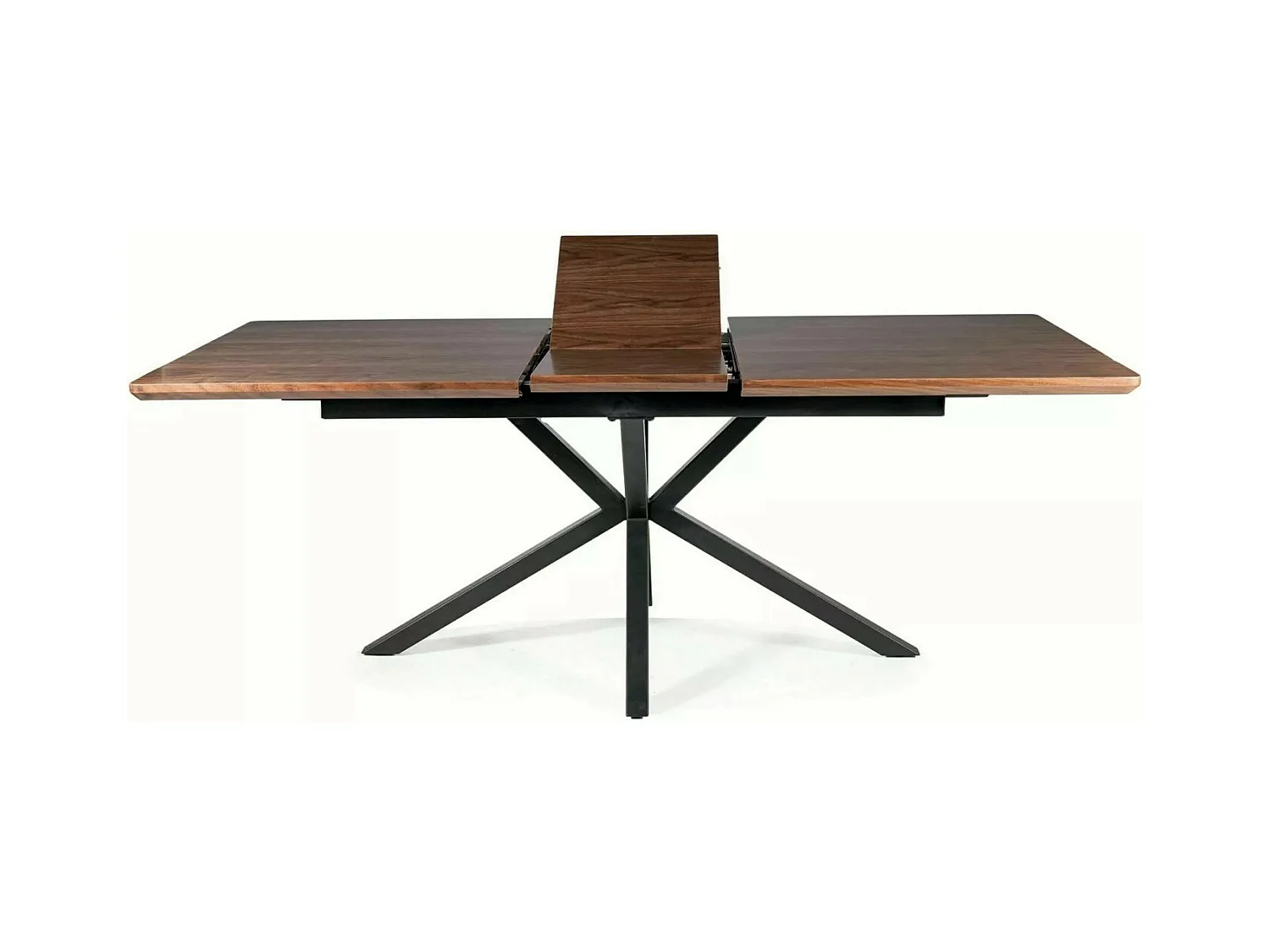 Table à manger extensible 160-200 cm aspect noyer Tommy