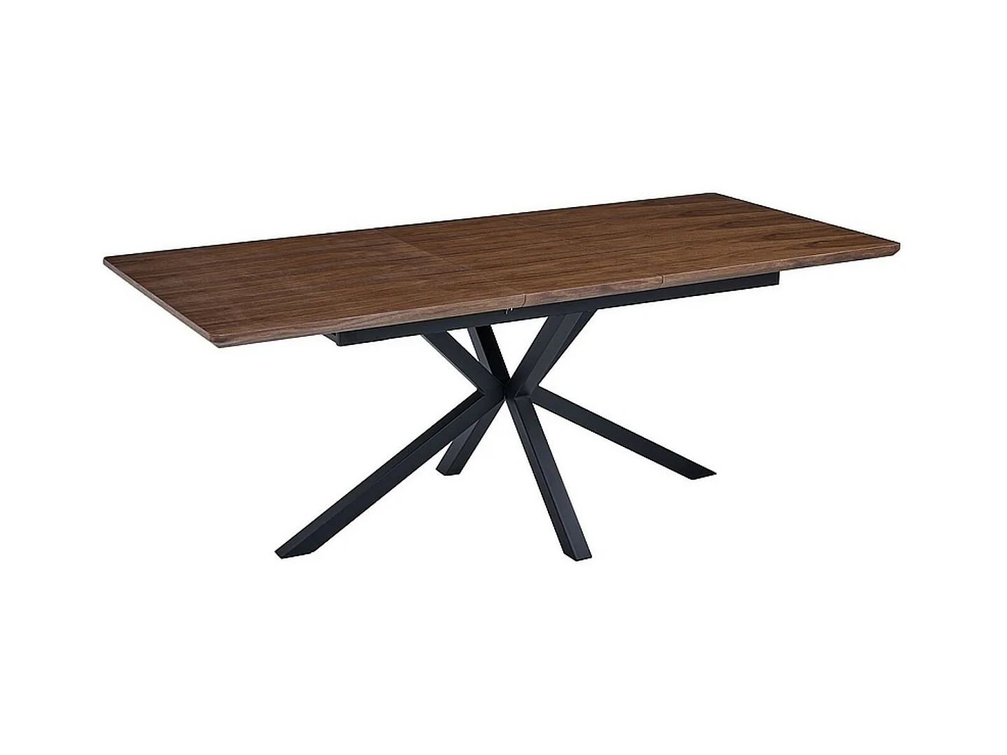 Table à manger extensible 160-200 cm aspect noyer Tommy