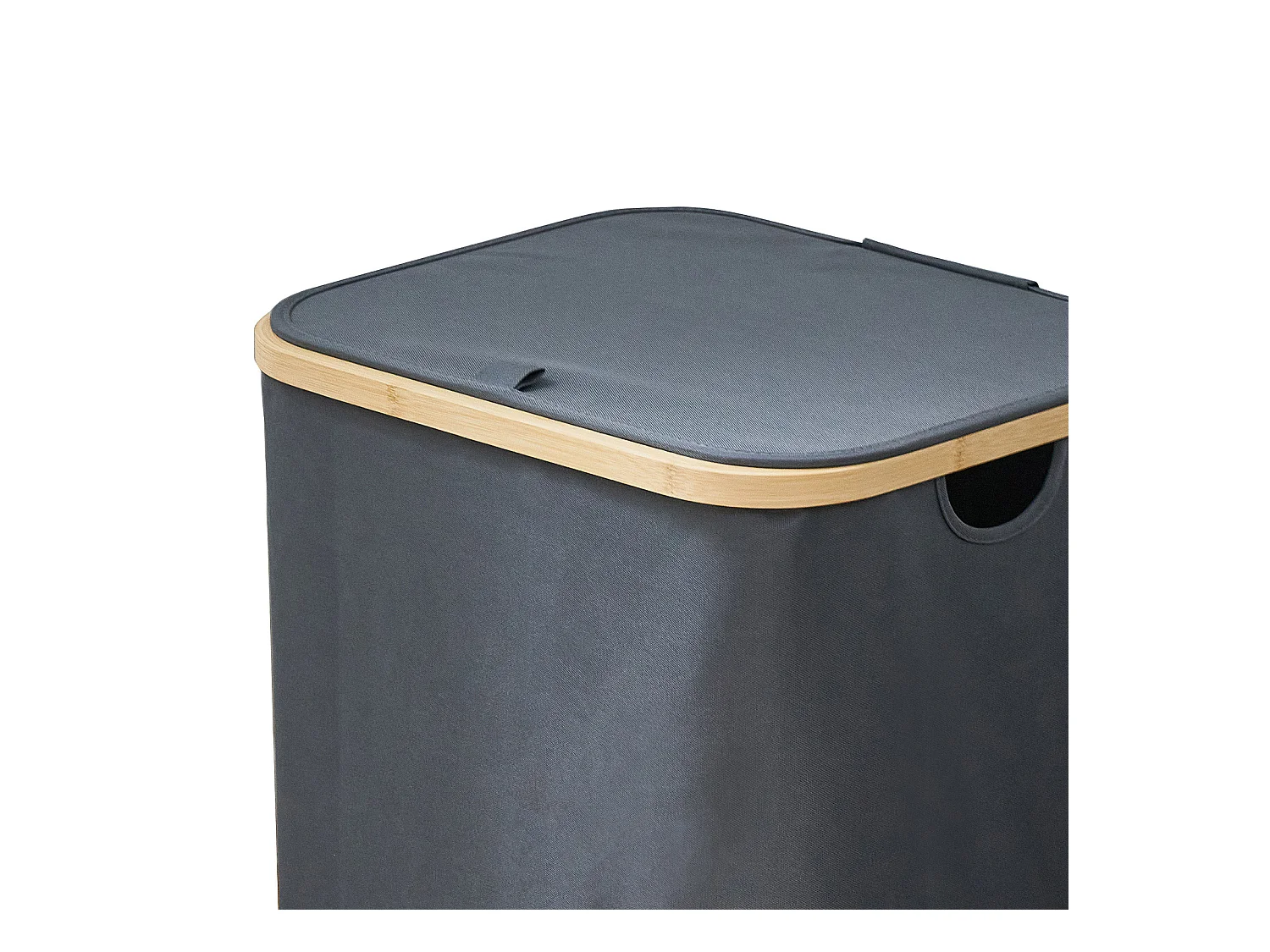 SVITA SADE panier à linge coffre à linge pliable avec couvercle bambou salle de bain chambre