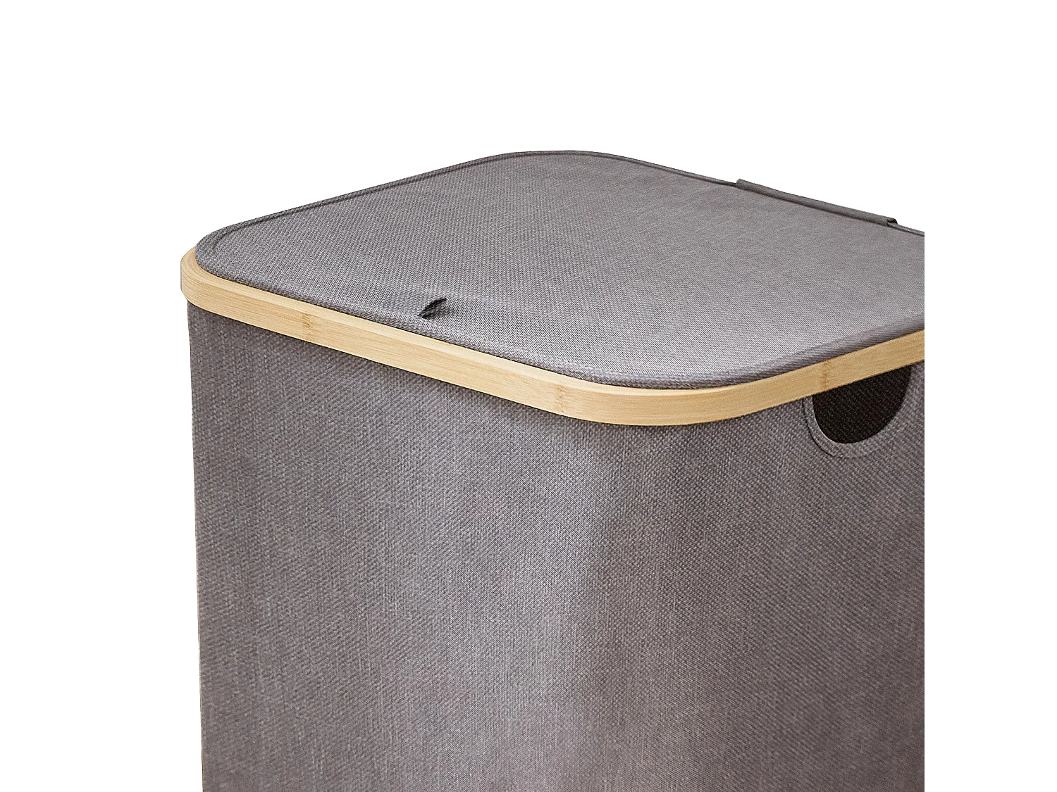 SVITA SADE panier à linge coffre à linge pliable avec couvercle bambou salle de bain chambre