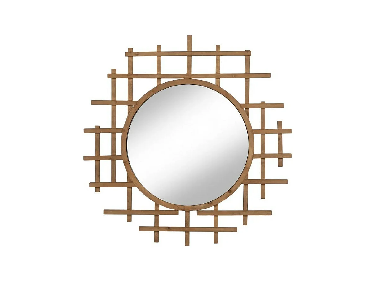 Espejo redondo de madera Diva 100cm