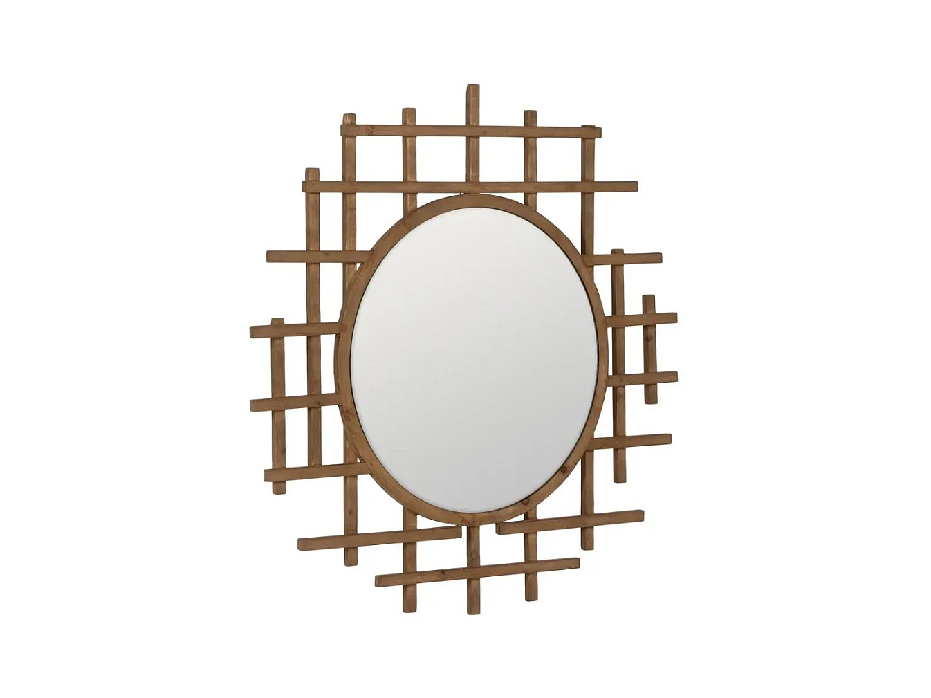 Espejo redondo de madera Diva 100cm