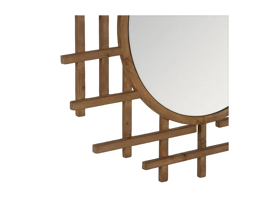 Espejo redondo de madera Diva 100cm